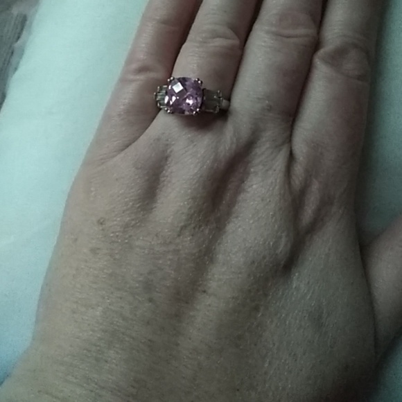 Pink and Silver Adjustable Ring - Picture 5 of 5